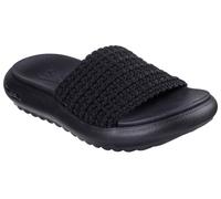 Pantolette SKECHERS "ARCH FIT CLOUD-OH SHE PRETTY", Damen, Gr. 41, schwarz, Textil, unifarben, Schuhe, Strandschuh, Badeschuh, Pool Slides mit ArchFit-Funktion (84490912-41) schwarz