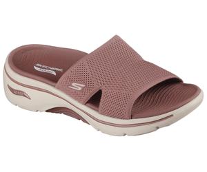 Pantolette SKECHERS "GO WALK ARCH FIT 2.0 SANDAL-", Damen, Gr. 42, braun, Textil, Schuhe Pantolette, Strandschuh, Slipper mit ArchFit Laufsohle, Topseller (30523733-42) braun