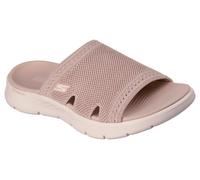 Pantolette SKECHERS "GO WALK FLEX SANDAL-", Damen, Gr. 39, rosa, Textil, Schuhe Pantolette, Sommerschuh, Strandschuh, Urlaubsschuh, Sandale mit Komfortfußbett (69330416-39) rosa