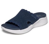 Pantolette SKECHERS "ULTRA FLEX 3.0 SANDAL-BRING IT", Damen, Gr. 39, navy, Textil, Schuhe Pantolette, Sommerschuh, Strandschuh, Badeschuh mit Yoga Foam (42620426-39) navy