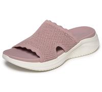 Pantolette SKECHERS "ULTRA FLEX 3.0 SANDAL-BRING IT", Herren, Gr. 37, mauve, Textil, Glitzer, Strukturmuster, Schuhe Pantolette, Sommerschuh, Strandschuh, Badeschuh mit Yoga Foam (14844931-37) mauve