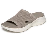 Pantolette SKECHERS "ULTRA FLEX 3.0 SANDAL-BRING IT", Herren, Gr. 42, taupe, Textil, Schuhe Pantolette, Sommerschuh, Strandschuh, Badeschuh mit Yoga Foam (68277526-42) taupe