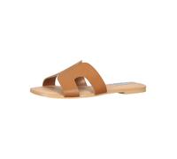 Pantolette STEVE MADDEN "STEVE MADDEN Pantoletten Leder", Damen, Gr. 40, braun (cognac), Leder, Schuhe Pantolette (49413401-40) cognac