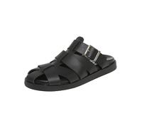 Pantolette STEVE MADDEN "STEVE MADDEN Pantoletten Leder", Damen, Gr. 40, schwarz, Leder, Schuhe Pantolette (17611111-40) schwarz