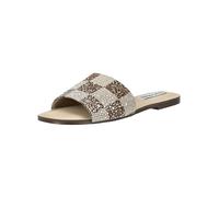 Pantolette STEVE MADDEN "STEVE MADDEN Pantoletten Textil", Damen, Gr. 36, braun, Textil, Schuhe Pantolette (95770546-36) braun