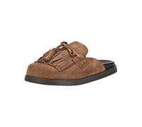 Pantolette STEVE MADDEN "STEVE MADDEN Pantoletten Veloursleder", Damen, Gr. 38, taupe, Veloursleder, Schuhe Pantolette (93320102-38) taupe