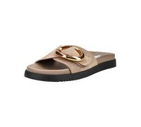 Pantolette STEVE MADDEN "STEVE MADDEN Pantoletten Veloursleder", Damen, Gr. 41, taupe, Veloursleder, Schuhe Pantolette (78942041-41) taupe