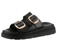 Tamaris - Da.-Pantolette schwarz BLACK LEATHER - Gr. - 37