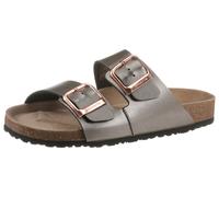 Tamaris Damen-Pantolette mit Fußbett, flach – Anthrazit Größe 38