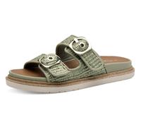 Pantolette TAMARIS, Damen, Gr. 40, grün (mintgrün), Textil, Schuhe Pantolette, Plateau, Sommerschuh, Schlappen mit verstellbaren Schnallen (51045769-40) mintgrün
