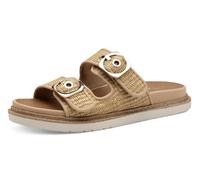 Tamaris Pantolette Damen Vegan Flach braun,EU 42