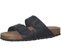 Pantolette TAMARIS, Damen, Gr. 42, schwarz, Lederimitat, unifarben, Basic, Schuhe Pantolette, Sommerschuh, Schlappen mit gepolstertem Fußbett, Topseller (81010122-42)