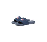 Pantolette TOMMY JEANS "TJM POOL SLIDE", Herren, Gr. 43, dunkelblau, Textil, Schuhe Pantolette, Sommerschuh, Badeschuh, Hausschuh mit Logoschriftzug (55058863-43) dunkelblau