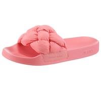 Pantolette TOMMY JEANS "TJW BRAIDED SLIDES", Herren, Gr. 42, hummerfarben, Textil, unifarben, Basic, Schuhe Pantolette, Sandale, Pantolette, Flat mit geflochtener Bandage (20962569-42) hummerfarben