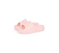 Pantolette TOMMY JEANS "TJW CHUNKY POOL SLIDE ESS", Damen, Gr. 39/40, rosa (rose), Synthetik, Schuhe Pantolette, Plateau, Sommerschuh, Schlupfschuh, Bequemschuh, Logoschriftzug (63051553-39) rose