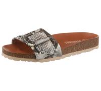 Pantolette VERBENAS "REIKO MAMBA", Damen, Gr. 40, schlangendruck, Leder, Reptilienprägung, Schuhe Pantolette, Hausschuh, Sommerschuh, Strandschuh, Urlaubsschuh zum Schlupfen (93032954-40) schlangendru
