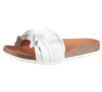 Pantolette VERBENAS "Rocio", Damen, Gr. 35, weiß, Leder, unifarben, Schuhe Pantolette, Sommerschuh, Schlappen für den Sommer (67333537-35) weiß