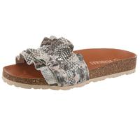 Pantolette VERBENAS "ROCIO", Damen, Gr. 36, Synthetik, braun (schlangenoptik), Leder, Reptilienprägung, Basic, Schuhe Pantolette, Sommerschuh, Strandschuh, Urlaubsschuh in Reptil-Optik (21153060-36) s