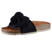 Pantolette VERBENAS "Roxy Roda", Damen, Gr. 36, blau (marine), Veloursleder, Schuhe Pantolette, Sommerschuh, Schlappen, Strandschuh zum Schlupfen (12886532-36)