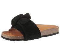 Pantolette VERBENAS "Roxy Roda", Damen, Gr. 36, schwarz, Veloursleder, klassisch, Schuhe, Sommerschuh, Schlappen, Strandschuh zum Schlupfen (17321562-36) schwarz