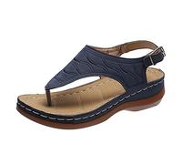 Pantoletten Damen Sommer Modern | Zehensandalen Damen Orthopädisch | Boho Pantolette Komfort Strand Pantoffeln Flip Flops Lässige Slip On Walking Mode Badelatschen Elegant Freizeit Sportsandalen