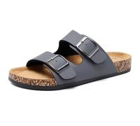 Pantoletten Herren Hausschuhe Schlappen Latschen Sandalen Schnallenriemen