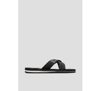 s.Oliver Herren Pantoletten mit Kreuzriemen Flach, Schwarz (Black), 41 EU