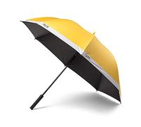 PANTONE, Stockschirm, Regenschirm, hochwertig klassisches Design, 130 cm Durchmesser, wasserabweisend, Griff mit Soft-Touch, Yellow 012 C