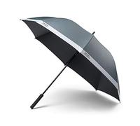PANTONE, Stockschirm, Regenschirm, hochwertig klassisches Design, 130 cm Durchmesser, wasserabweisend, Griff mit Soft-Touch, Cool Gray 9C