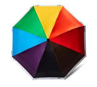 Pantone Taschenschirm / Regenschirm mit Reise-Etui - pride-Regenbogenfarben - Ø 90 cm, Etui: 22 x 6,5 cm