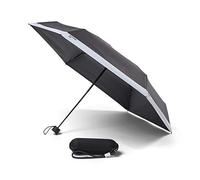 Pantone Taschenschirm / Regenschirm mit Reise-Etui - black 419 - Ø 90 cm, Etui: 22 x 6,5 cm