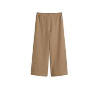 Pants, culotte style, elastic waistband, seam pockets DUSTY BROWN 36 DUSTY BROWN