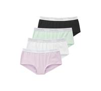 Panty BENCH., Mädchen, Gr. 170/176, 4 Stk., flieder, mint, weiß, schwarz, Jersey, Obermaterial: 92% Baumwolle, 8% Elasthan, unifarben, Unterhosen Panty, Mädchen - mit weichem Logo-Bündchen (92044211-1