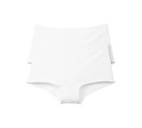 CALIDA Benefit Women Panty Damen, im praktischen Doppelpack, klassisch geschnitten Weiss 36-38