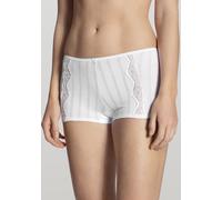 Panty CALIDA "Etude Toujours", Damen, Gr. S (40/42), weiß, Jersey, Obermaterial: 95% Baumwolle, 5% Elasthan, unifarben, normal, Unterhosen Panty, mit Dresdner Spitze an der Vorderseite (84205438-S) we