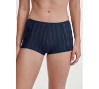 Panty CALIDA "Etude Toujours", Damen, Gr. XS (36/38), blau (peacoat blau), Jersey, Obermaterial: 95% Baumwolle, 5% Elasthan, normal, Unterhosen Panty, mit Dresdner Spitze an der Vorderseite (12281402-
