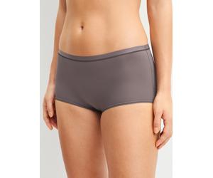 Panty CALIDA "Sleek Skin", Damen, Gr. M (44/46), grau (sparrow braun), Single Jersey, Obermaterial: 73% Polyamid, 27% Elasthan, körpernah, Unterhosen Panty, weich, elastischer Bund, schmaler Schnitt (