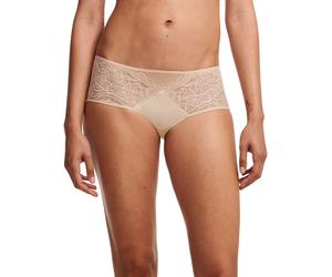 Panty CHANTELLE "FLOURAL TOUCH", Damen, Gr. 36, beige (golden beige), Obermaterial: 75% Polyamid, 25% Elasthan, körpernah, Unterhosen Panty, Spitze, blickdichtes Gewebe (18991100-36) golden beige