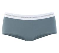 Panty COPENHAGEN STUDIOS, Damen, Gr. S (36), teal, Single Jersey, Obermaterial: 50% Modal (TENCEL™), 45% Baumwolle, 5% Elasthan (LYCRA), unifarben mit Farbeinsatz, körpernah, Unterhosen Panty, mit wei