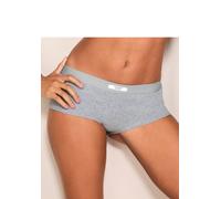 Panty COPENHAGEN STUDIOS, Damen, Gr. XS (34), grau, meliert, Feinripp, Obermaterial: 96% Baumwolle, 4% Elasthan, meliert, körpernah, Unterhosen Panty, angenehme Ripp-Qualität (66338820-XS) grau, melie