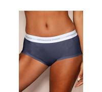 Panty COPENHAGEN STUDIOS, Damen, Gr. XS (34), blau (navy), Single Jersey, Obermaterial: 50% Modal (TENCEL™), 45% Baumwolle, 5% Elasthan (LYCRA), unifarben mit Farbeinsatz, körpernah, Unterhosen Panty,