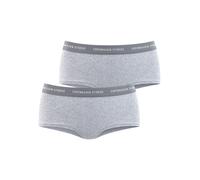 Panty COPENHAGEN STUDIOS "mit softem Logobund", Damen, Gr. XL (42), grau (grau meliert), Feinripp, Obermaterial: 96% Baumwolle, 4% Elasthan (LYCRA), unifarben mit Farbeinsatz, körpernah, Unterhosen, a