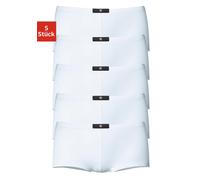 Panty H.I.S, Damen, Gr. 42, weiß, Jersey, Obermaterial: 95% Baumwolle, 5% Elasthan, unifarben, körpernah, Unterhosen Panty, aus elastischer Baumwoll-Qualität (392278-42) weiß