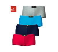 Panty H.I.S, Damen, Gr. 54, bunt (grau, meliert, blau, marine, rot), Jersey, Obermaterial: 95% Baumwolle, 5% Elasthan, unifarben, körpernah, Unterhosen Panty, aus elastischer Baumwoll-Qualität (526584