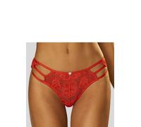 Panty JETTE, Damen, Gr. 36/38, rot, Microtouch, Obermaterial: 90% Polyamid, 10% Elasthan, körpernah, Unterhosen Panty, aus edler Spitze mit aufregender Bänder-Optik, Reizwäsche (68920005-36) rot