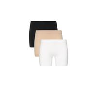 Panty JOCKEY "Panty Skimmies Short Length Slipshort 3er Pack", Damen, Gr. L, bunt (schwarz, weiß, beige), Obermaterial: 85% Polyamid PA. 12% Elasthan EL. 3% Baumwolle CO., Unterhosen Panty (42465846-L