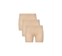 Panty JOCKEY "Panty Skimmies Short Length Slipshort 3er Pack", Damen, Gr. M, beige, Obermaterial: 85% Polyamid PA. 12% Elasthan EL. 3% Baumwolle CO., Unterhosen Panty (44623509-M) beige