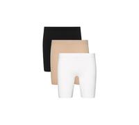 Panty JOCKEY "Panty Skimmies Slipshort 3er Pack", Damen, Gr. XXL, bunt (schwarz, weiß, beige), Obermaterial: 85% Polyamid PA. 12% Elasthan EL. 3% Baumwolle CO., Unterhosen Panty (82285405-XXL) schwarz