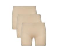 Panty JOCKEY "Panty Skimmies Short Length Slipshort 3er Pack", Damen, Gr. L, beige, Obermaterial: 85% Polyamid PA. 12% Elasthan EL. 3% Baumwolle CO., Unterhosen Panty (44623509-L) beige