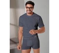 Panty KUMPF, Herren, Gr. 7, 2 Stk., rot (mittelgrau, weinrot), 95% Baumwolle, 5% Elasthan, Unterhosen Panty (235593-7) mittelgrau, weinrot